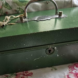 Vintage green, victa cash box