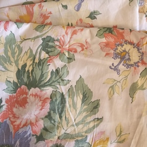 vintage french floral fabric romanex de boussac