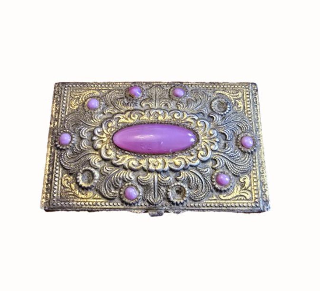 Antique ornate calling card case