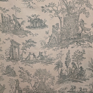 Vintage toile de jouy-stof