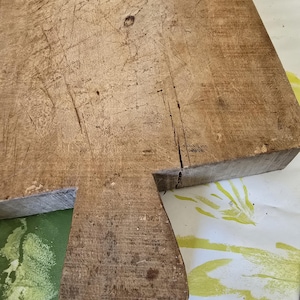 Antique french, wooden chopping board