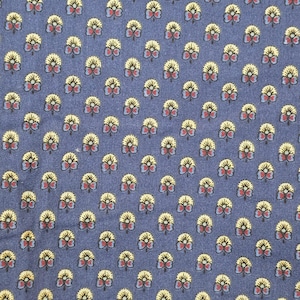 tessuto provenzale vintage francese, blu navy