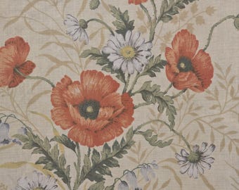 Vintage poppy, floral fabric