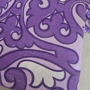 Vintage purple psychedelic duvet cover