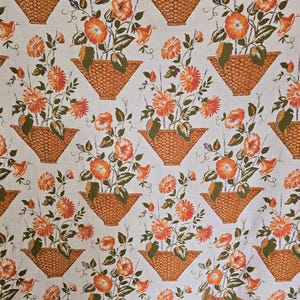 Tela de corteza floral vintage