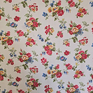 Vintage floral dress fabric