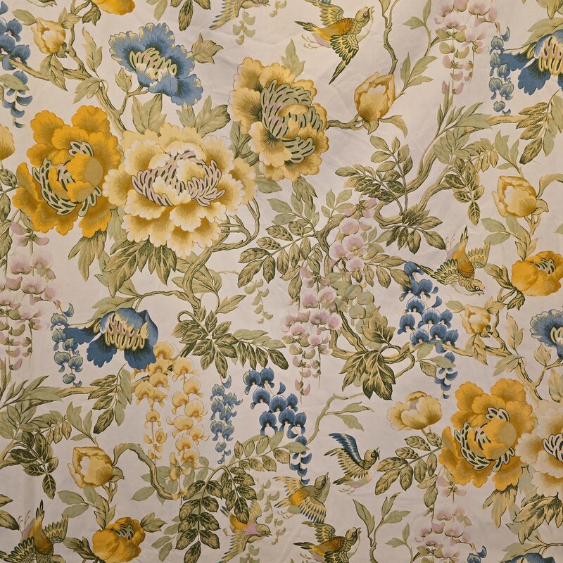 Yellow Chinoiserie Fabric - Etsy