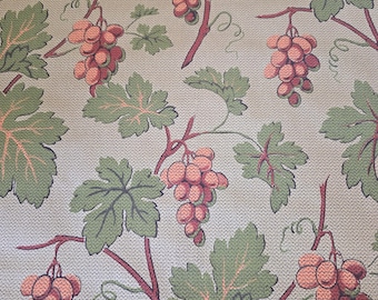 Papel pintado antiguo de vid francesa de 1910