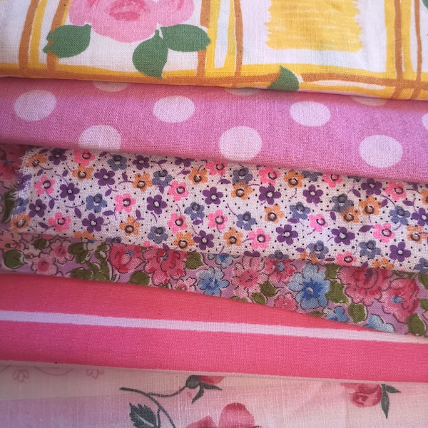 Vintage 1970s Fabric Etsy UK