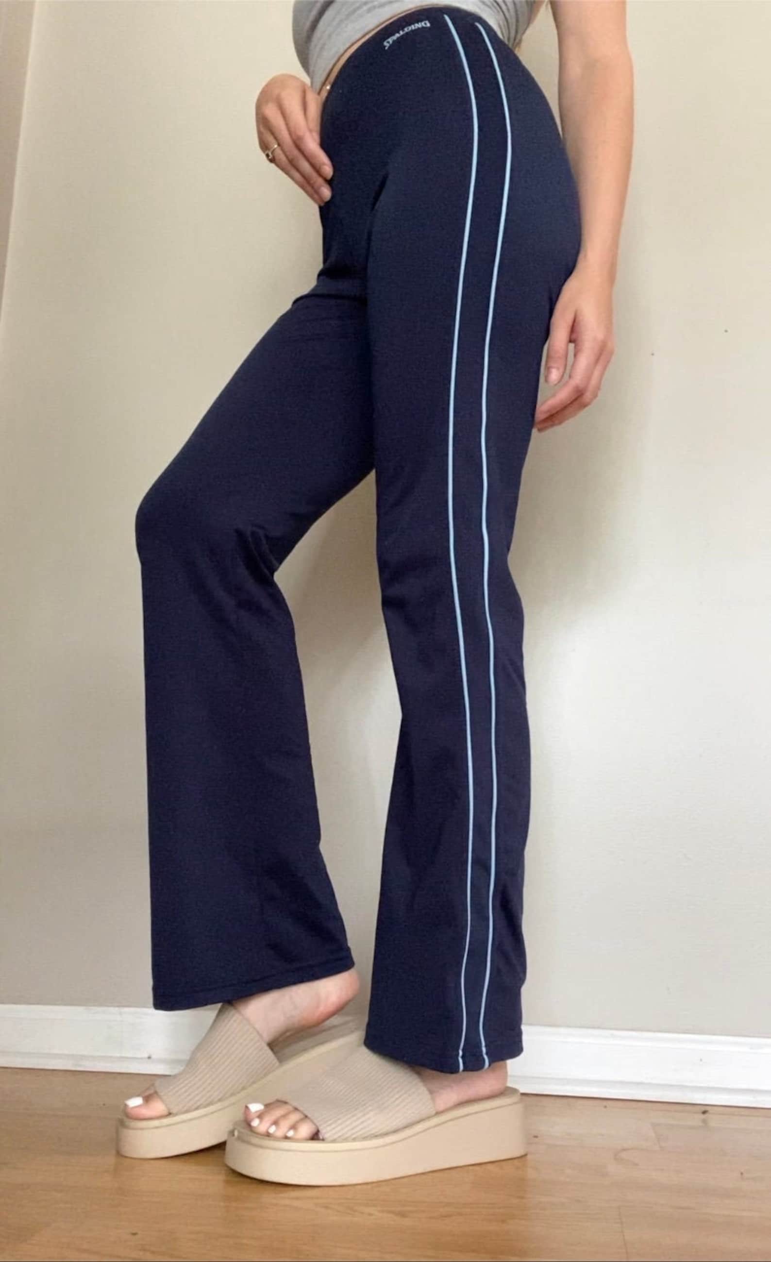 2000s Y2K Flared Leggings High Waisted Vintage Spalding Etsy