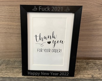 Funny New Year 2025 Picture Frame: Gag Gift Stocking Stuffer