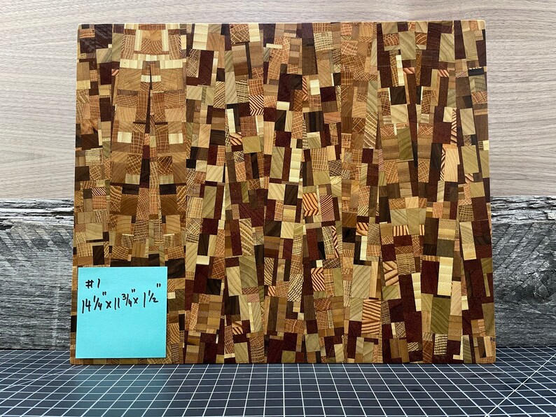 AMAZING End Grain Cutting Board CHAOTIC Pattern Won't Dull Knives Great Christmas Gift Mom Dad