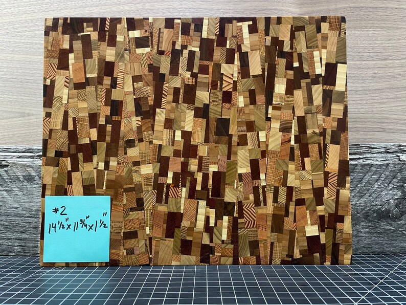AMAZING End Grain Cutting Board CHAOTIC Pattern Won't Dull Knives Great