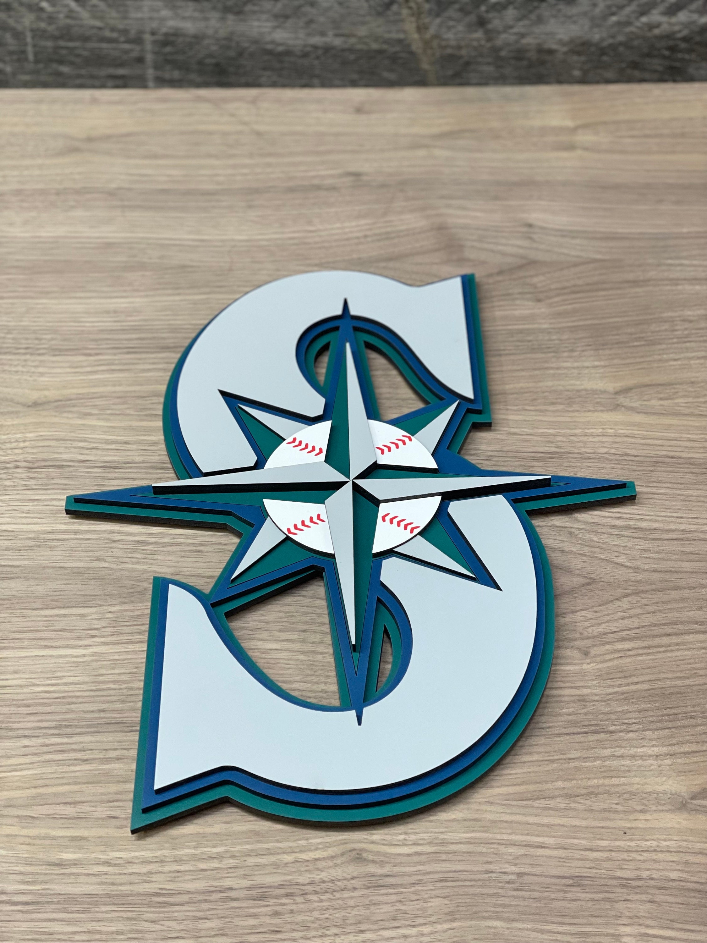 Seattle Mariners 3D Wood Sign: Custom Man Cave Decor (17x21in) - Etsy
