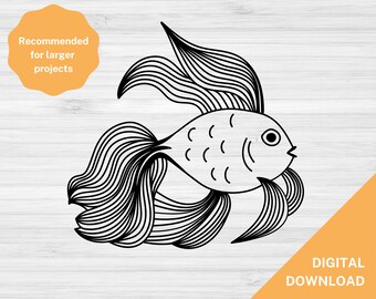 Goldfish Svg Etsy