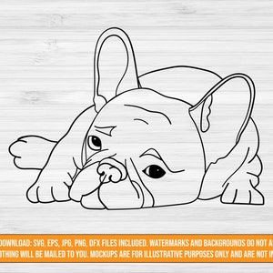French Bulldog SVG digital download  | dog cut file | svg jpg png dxf eps files