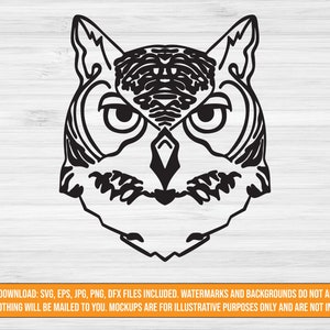 Téléchargement numérique SVG de hibou, fichier de coupe de hibou, clipart de hibou, eps de hibou, svg de tshirt, svg de tatouage, png de tatouage, eps de tatouage, svg animal, svg d&#39;amant de livre