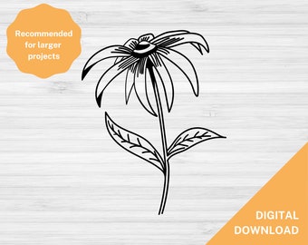 Black Eyed Susan SVG, floral cut file, flower svg, svg jpg png dxf eps file, black eyed susan cut file, floral svg, spring svg, wedding svg