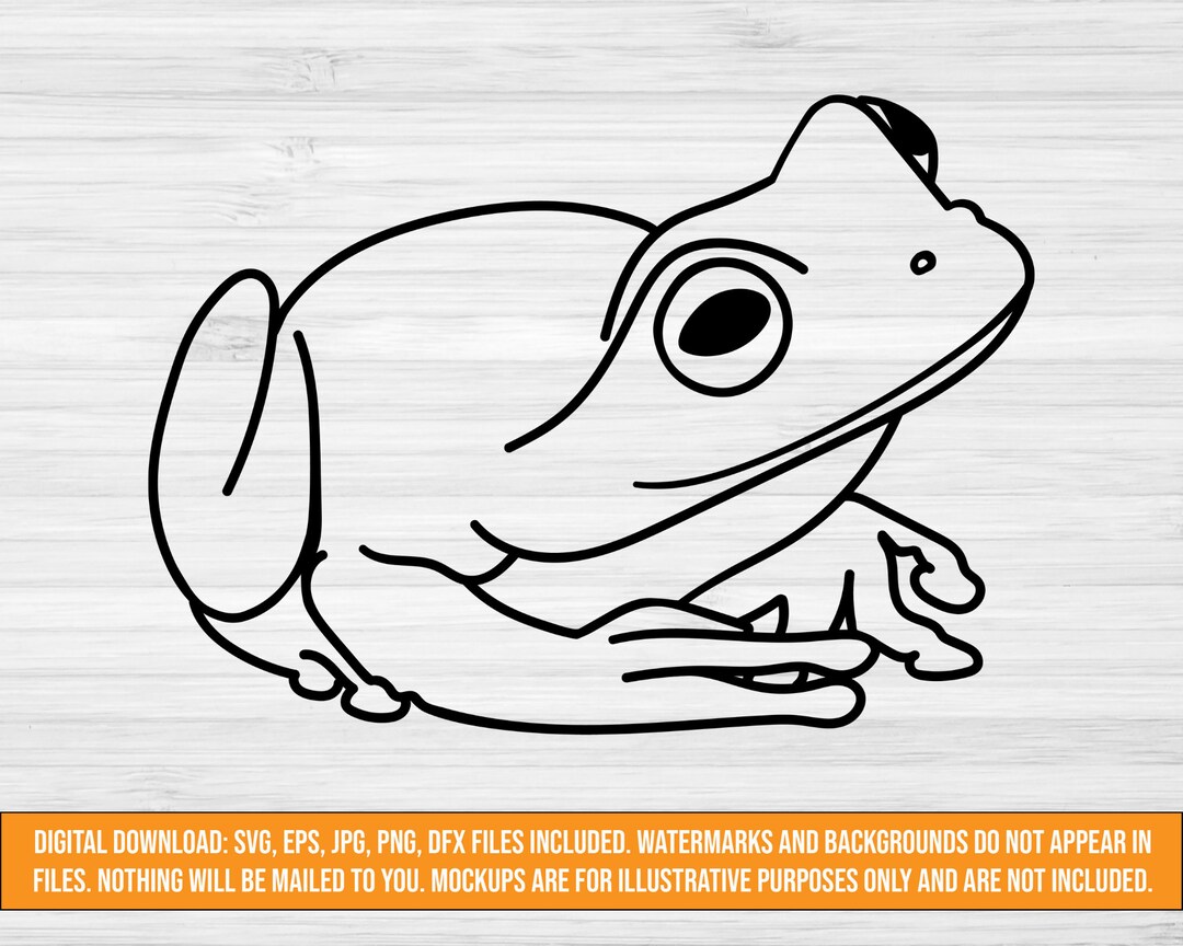 Vector Files Frog Frog SVG Digital Download | Frog Cut File | Svg Jpg Png Dxf Eps Files ...