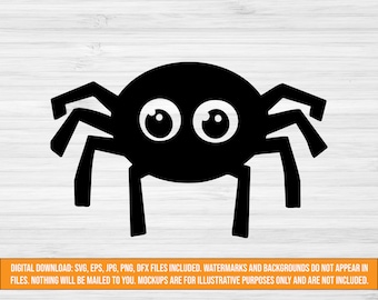 ハロウィン スパイダー SVG、ジャンピング スパイダー カット ファイル、svg、jpg、png、dxf、eps、ハロウィン デザイン svg