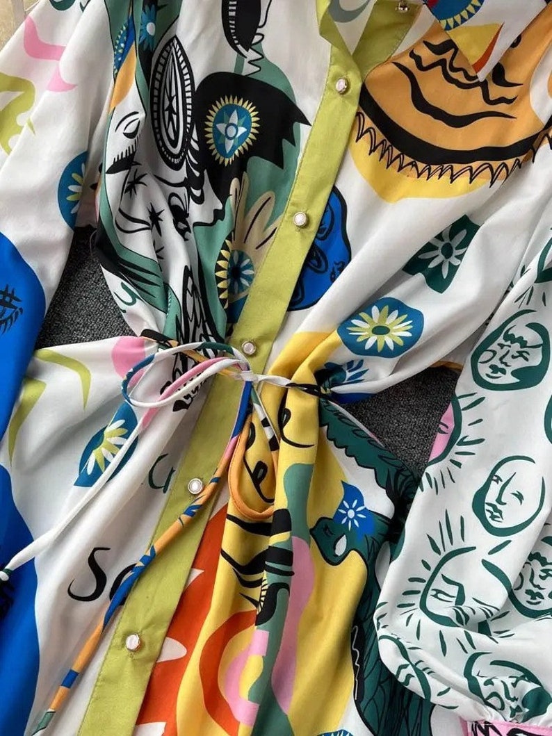 Cute Sicilian Dress, Sun Print Dress, Italian Summer Dress, Italian Print Dress, Dolce Vita