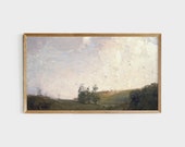 Landscape Samsung Frame TV Art File 4K TV Images Landscape Wall Art Vintage Landscape Painting Cottage House Wall Art 98