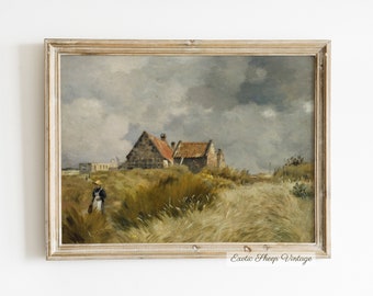 Country Samsung Frame TV Art File Landscape Painting#129 4k TV Image File Farmhouse Decor Country Landscape Painting Cottage Decor