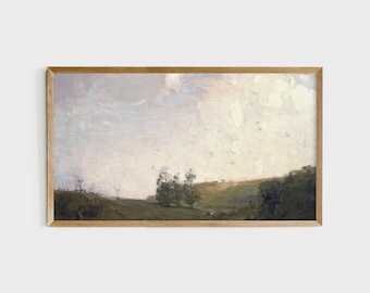 Arquivo de arte de TV de quadro Samsung de paisagem | Imagens de TV 4K | arte de parede de paisagem | Pintura de paisagem vintage | Arte da parede da casa de campo #98