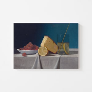 Colorful Kitchen Art | Fruit Still Life Painting | Kitchen Wall Art | Dining Room Decor| Printable Vintage Art | Antique Oil Painting #137