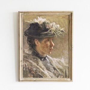 Vintage Woman Portrait | Woman Portrait Painting | Vintage Prints | Old Portraits | PRINTABLE Art #54
