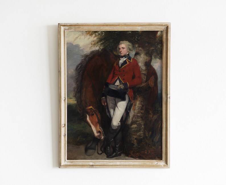 Vintage Equestrian Print | Antique English Horse Oil Painting | Vintage ...