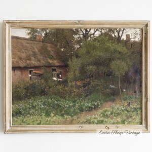 Farmhouse Decor | Country Landscape Painting | French Country Art | Cottage Decor | Landscape Painting | PRINTABLE Art #151