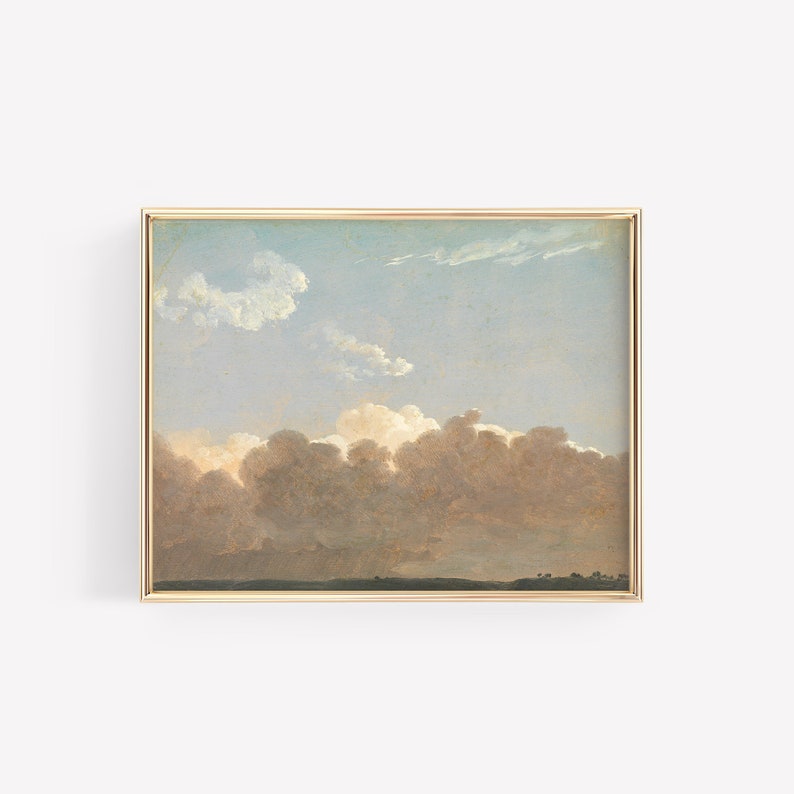 Cloud Painting Nursery Wall Art Cloud Studies Sunrise Etsy