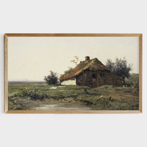 Country Landscape Painting | Cottage Print | Farmhouse Decor | Cottage Decor | Landscape Painting | PRINTABLE Art #129 image 4