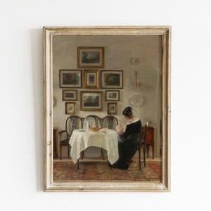 Vintage Nursery Wall Art | French Farm House Painting | Country House Antique Painting | Vintage Interior Prints | PRINTABLE Art #70
