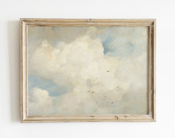 Clouds Painting | Clouds Print | Nursery Wall Art | Sky Art | Cloud Printable Art | Vintage Art | Antique Art | PRINTABLE Art #27