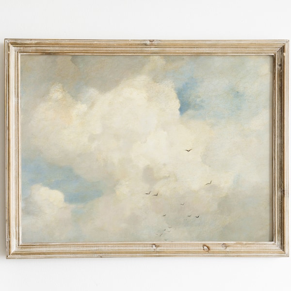 Clouds Painting | Clouds Print | Nursery Wall Art | Sky Art | Cloud Printable Art | Vintage Art | Antique Art | PRINTABLE Art #27