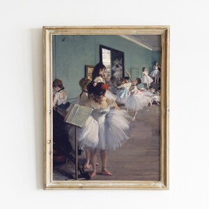 Girl Playroom Wall Art | Ballerina Oil Painting | Vintage Ballet Print | Dancer Painting | Antique Girls Nursery | PRINTABLE Art #62