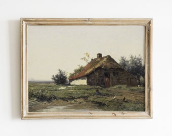Landschaftsmalerei | Landhaus Print | Bauernhaus Dekor | Cottage Dekor | Landschaftsmalerei | DRUCKBARE Kunst #129