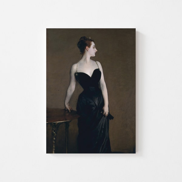 Classy Woman Portrait | Sassy Woman print | Sexy Portrait Print | Madame X Vintage Woman Portrait | Woman Portrait | PRINTABLE Art #120