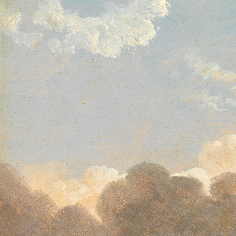 Cloud Painting Nursery Wall Art Cloud Studies Sunrise Etsy