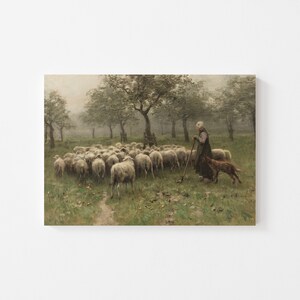 Sheep Paintings | Farm Animals | Vintage Art | Sheep Art | Sheep Print| Oil Painting| PRINTABLE Art #3