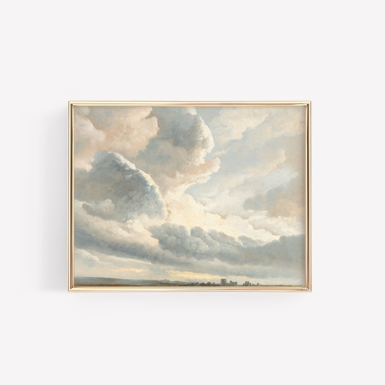 Clouds Painting Nursery Wall Art Cloud Art Cloud Print Etsy UK