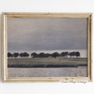 Muted Lake Painting | Spring Print | Landscape Painting | Downloadable Art | Country Decor | PRINTABLE Art #186