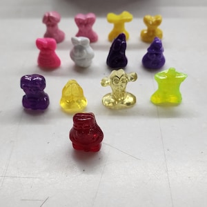 Vintage Crazy Bones Gogos Lot Of 14 Crystal Figures