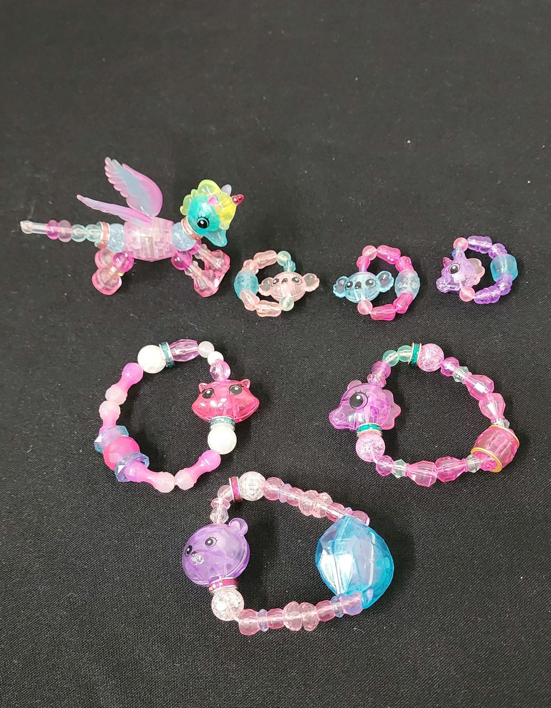 Twisty Petz Bracelets Rings and Unicorn Animal
