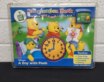 Leap Frog Imagination Desk A Day With Pooh Book And Game Factory Sealed