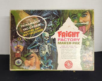 Vintage Mattel Fright Factory Maker Pak With Box And Molds