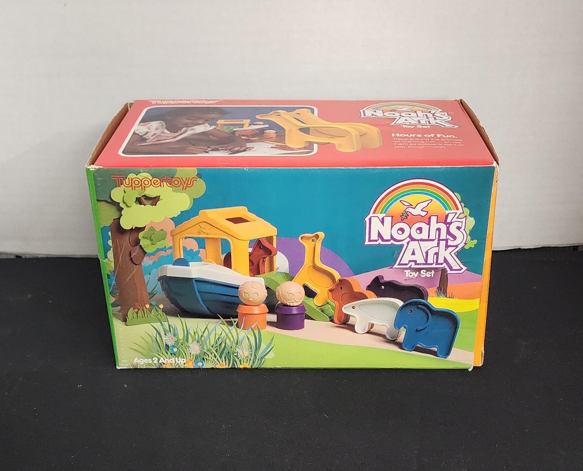 Bath Toy Tupperware Noah's Ark Set Vintage Tuppertoys Noah's