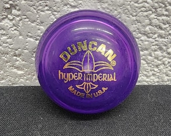 Vintage Duncan Hyoer Imperial Translucent Purple Yo-Yo